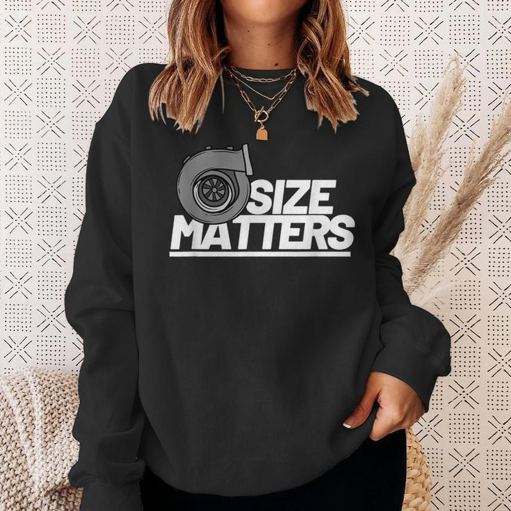 Size Matters Turbo For Men Car Show Sweatshirt Gifts for Her