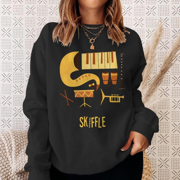 Skiffle Vintage Jazz Music Sweatshirt Gifts for Her