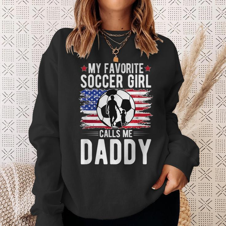 Soccer Girl Soccer Dad Of A Soccer Player Father Sweatshirt Gifts for Her