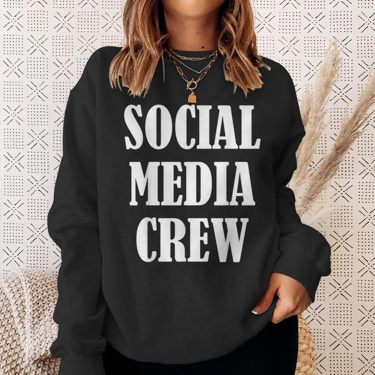 Social Media Staff Uniform Social Media Crew Sweatshirt Gifts for Her