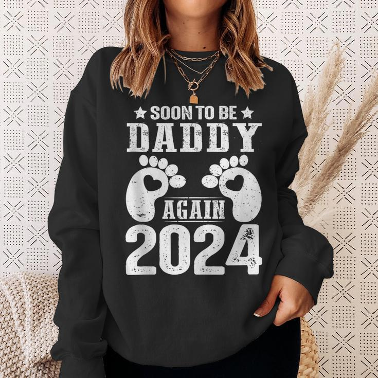 Soon To Be Dad Daddy Again 2024 Sweatshirt Gifts for Her