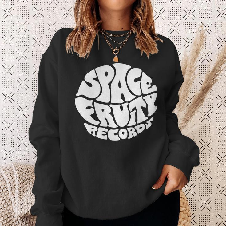 Space Fruity Records Space Funny Gifts Sweatshirt Gifts for Her