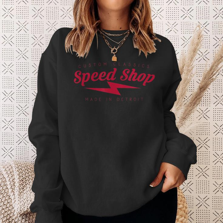 Speed Shop | Custom Car Classics Sweatshirt Gifts for Her