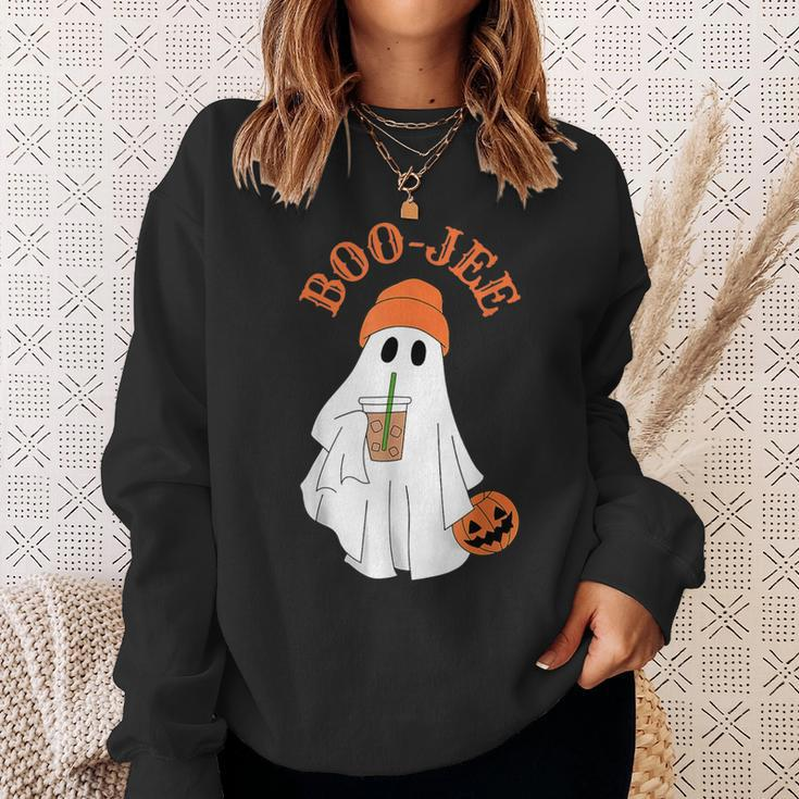 Spooky Season Cute Boujee Ghost Halloween Costume Boo-Jee Sweatshirt Gifts for Her