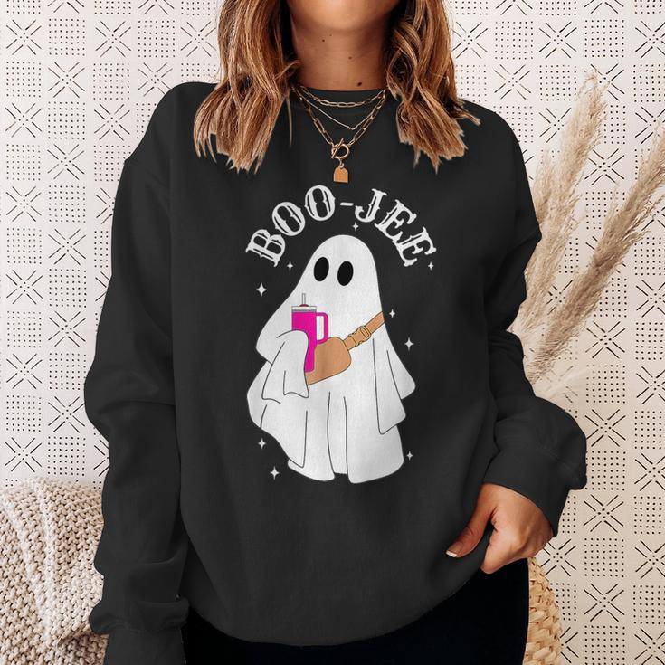 Spooky Season Cute Ghost Halloween Costume Boujee Boo-Jee Sweatshirt Gifts for Her