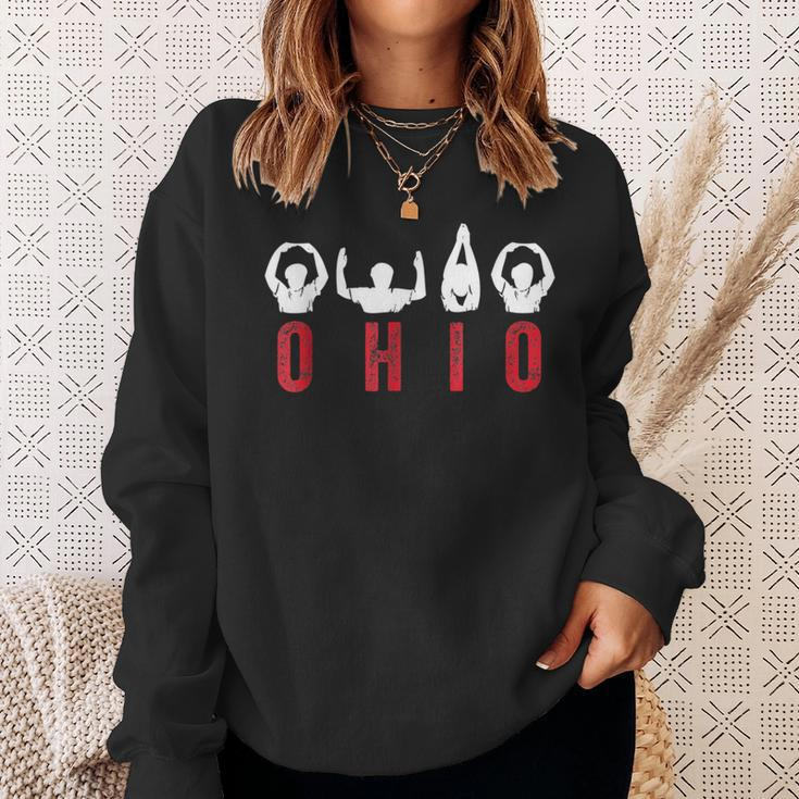 State Of Ohio Cute Proud To Be Ohioan Home Letters Root Sweatshirt Gifts for Her