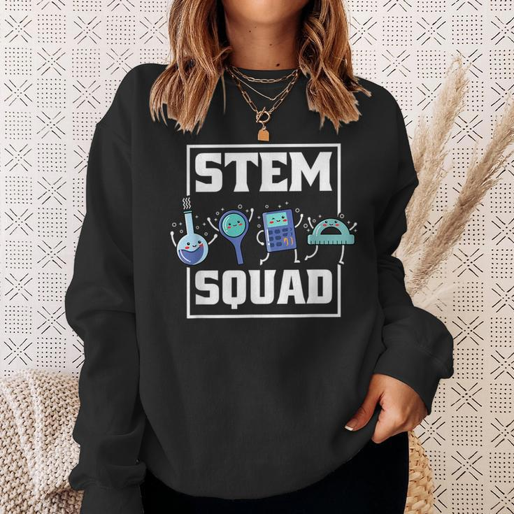 Stem Squad Science Technology Engineering Math Team Sweatshirt Gifts for Her