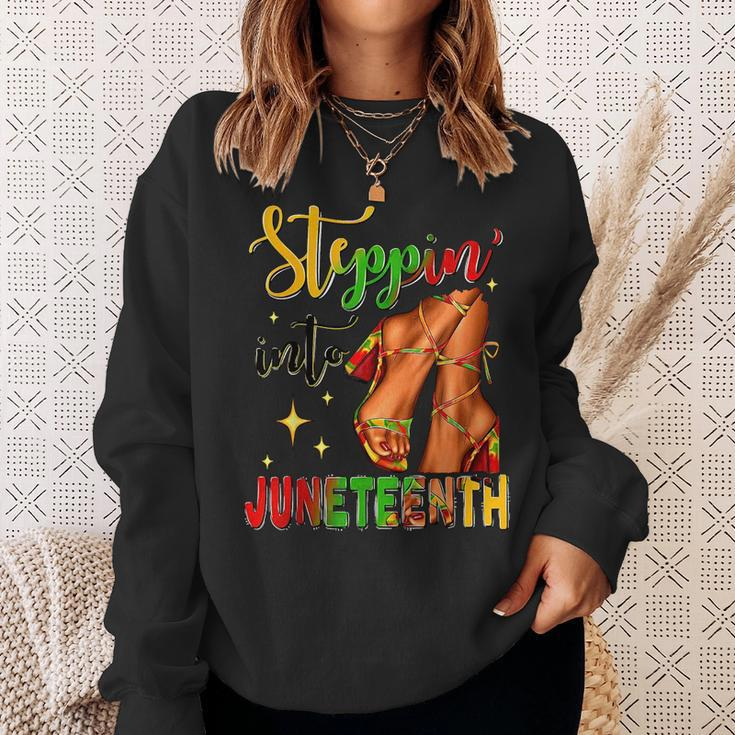 Steppin In To Junenth Heels- Junenth Celebrating 1865 Sweatshirt Gifts for Her