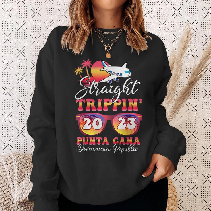Straight Trippin 2023 Family Vacation Punta Cana Matching Sweatshirt Gifts for Her