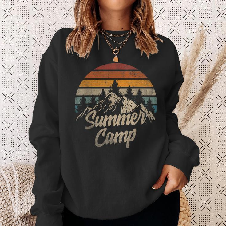 Summer Camp Family Vacation Summer Break Sunset Vintage Sweatshirt Gifts for Her