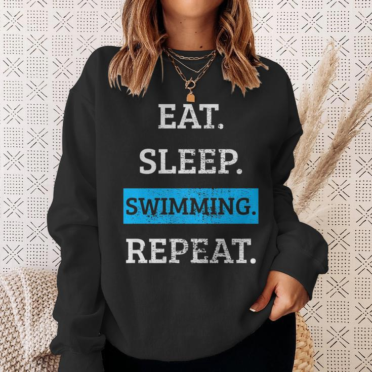 Swimming Swimmer Swim Vintage Gift Swimming Funny Gifts Sweatshirt Gifts for Her