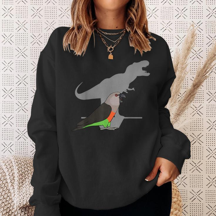 T-Rex Red-Bellied Parrot Male Dinosaur Parrot Attitude Sweatshirt Gifts for Her