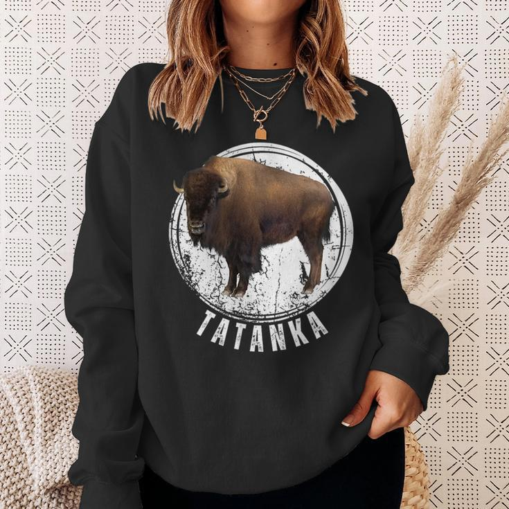 Tatanka Buffalo Bison Tatanka Animal Sweatshirt Gifts for Her