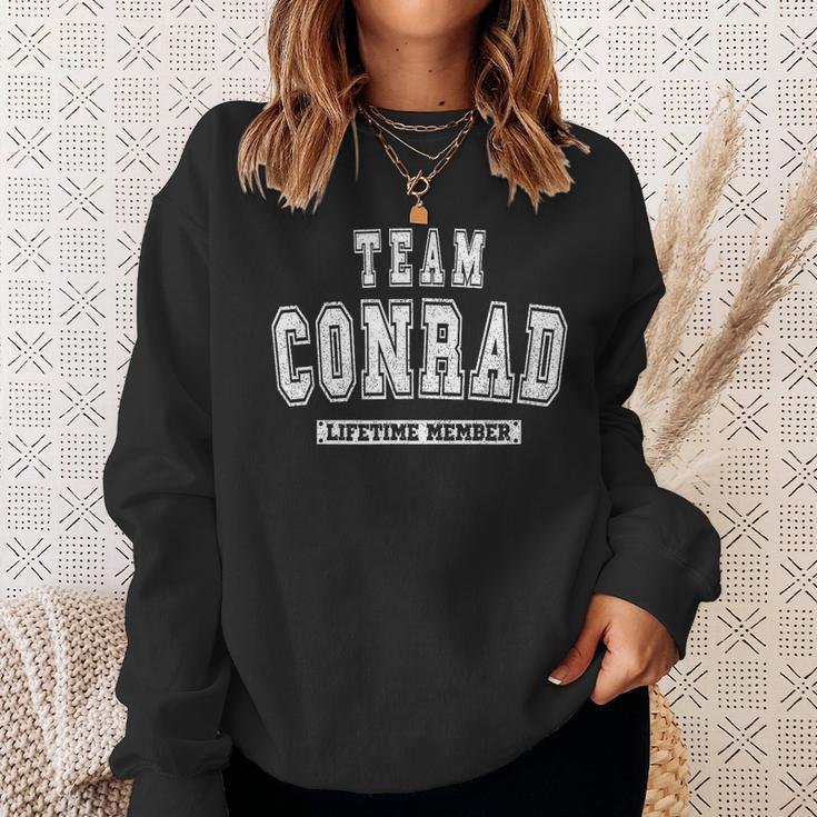 Team Conrad Lifetime Member Family Last Name Sweatshirt Gifts for Her