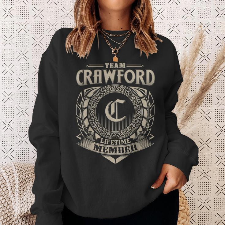 Team Crawford Lifetime Member Vintage Crawford Family Sweatshirt Gifts for Her