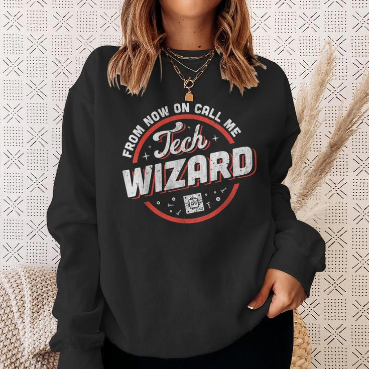 Tech Wizard Computer Repair & It Support Sweatshirt Gifts for Her