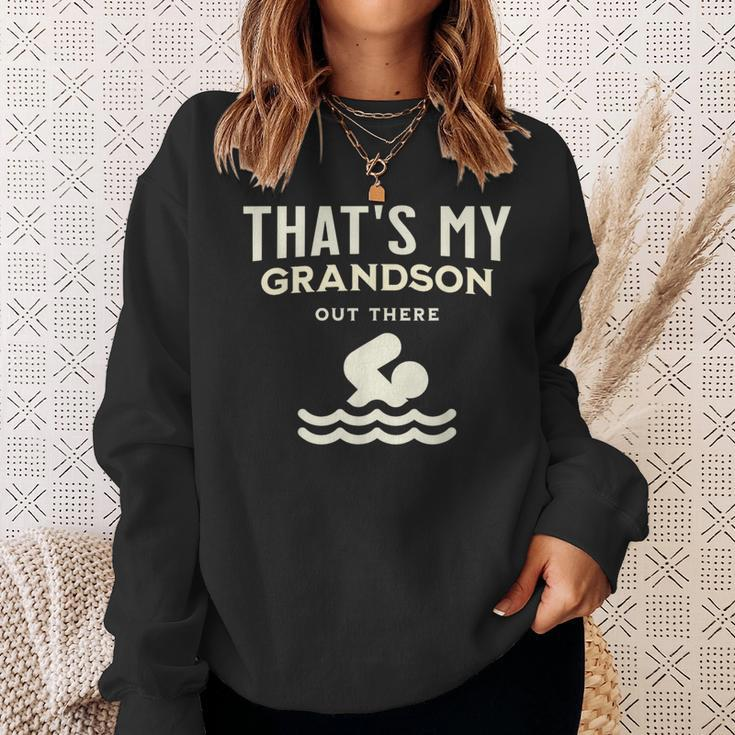 That's My Grandson Out There Swimming Sweatshirt Gifts for Her