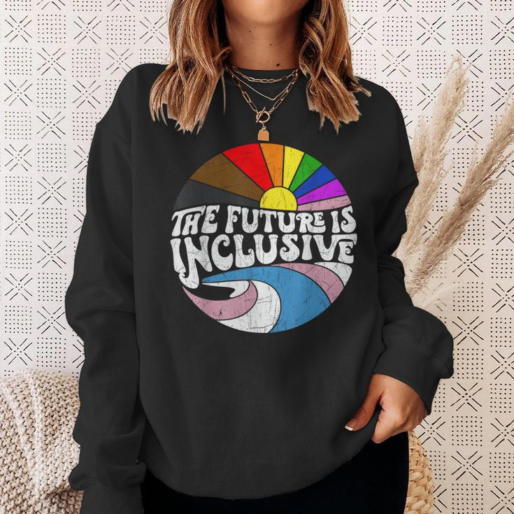 The Future Is Inclusive Lgbt Gay Rights Pride Sweatshirt Gifts for Her