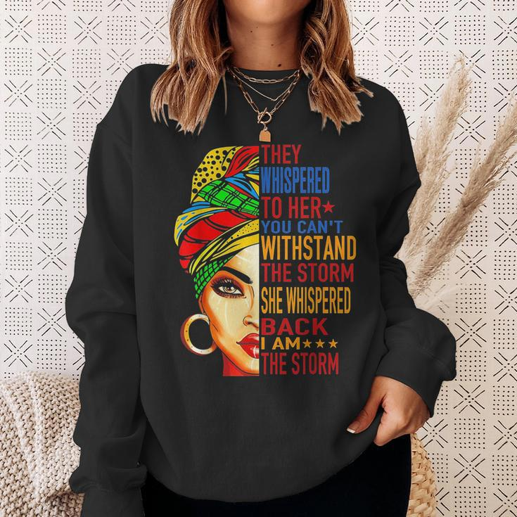 They Whispered To Her Melanin Queen Lover Gift Sweatshirt Gifts for Her