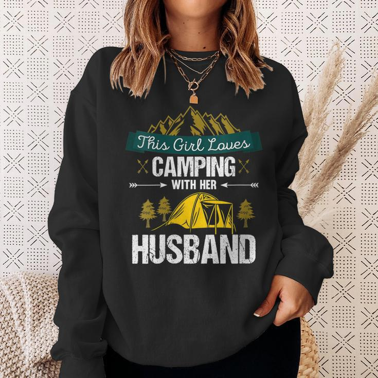 This Girl Loves Camping With Her Husband Gifts For Campers Gift For Womens Sweatshirt Gifts for Her