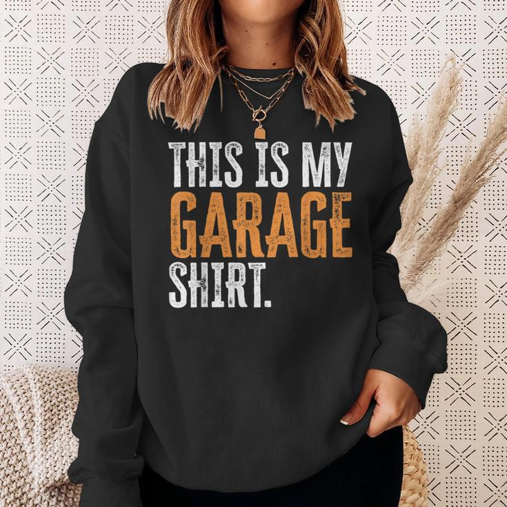 This Is My Garage For Dad Fathers Day Daddy Son Matching Sweatshirt Gifts for Her