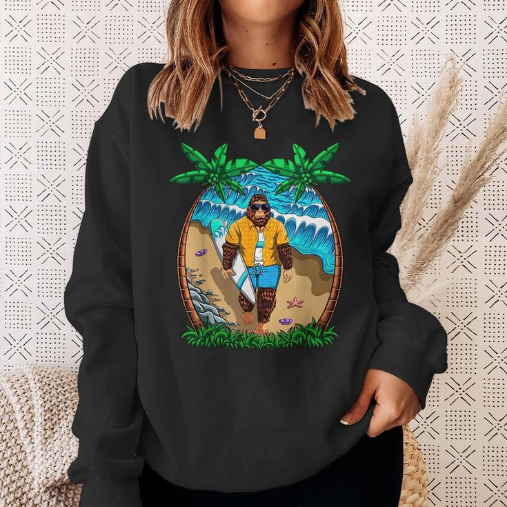 This Is My Hawaiian Bigfoot Sasquatch Surf Vacation Sasquatch Funny Gifts Sweatshirt Gifts for Her