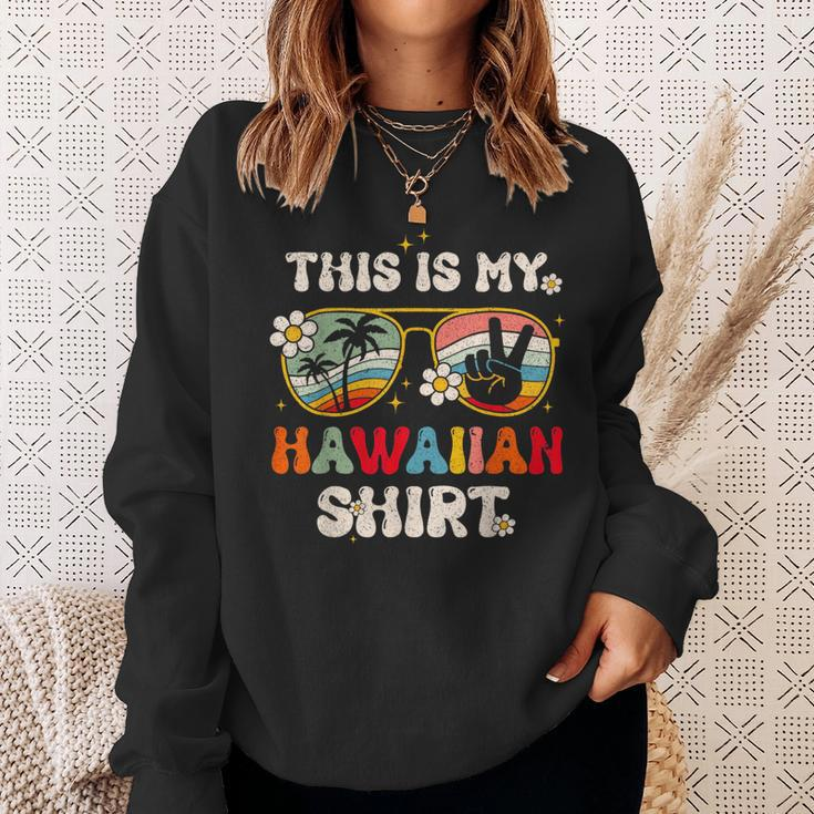 This Is My Hawaiian Tropical Luau Summer Party Hawaii Sweatshirt Gifts for Her