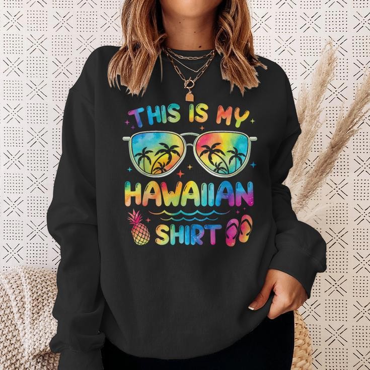 This Is My Hawaiian Tropical Luau Summer Party Hawaii Sweatshirt Gifts for Her
