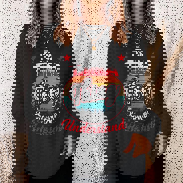 Tina Retro Name Its A Tina Thing Sweatshirt Gifts for Her