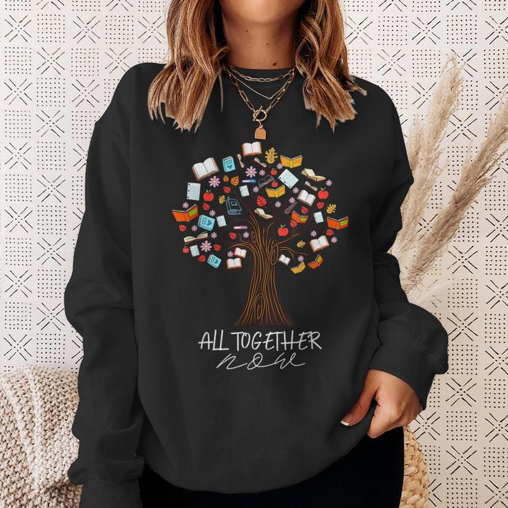 Together Now Summer Reading Program 2023 Tree Of Books Sweatshirt Gifts for Her