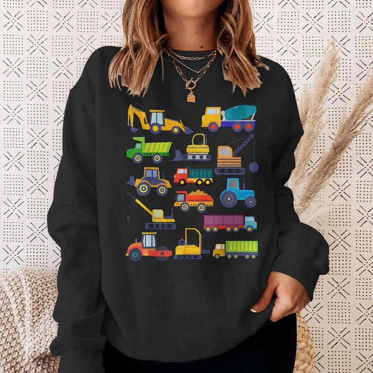 Truck Lover Boys Truck Construction Bulldozer Truck Sweatshirt Gifts for Her