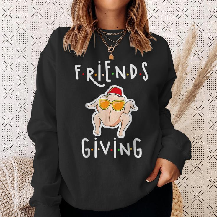 Turkey Friends Giving Happy Friendsgiving Thanksgiving Sweatshirt Gifts for Her