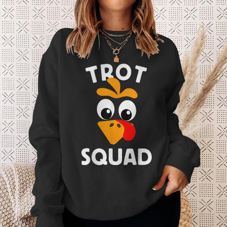 Turkey Trot Squad Running Apparel Sweatshirt Gifts for Her
