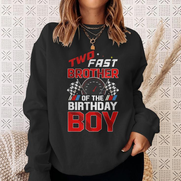 Two Fast Birthday Decorations Brother Of The Birthday Boy Sweatshirt Gifts for Her