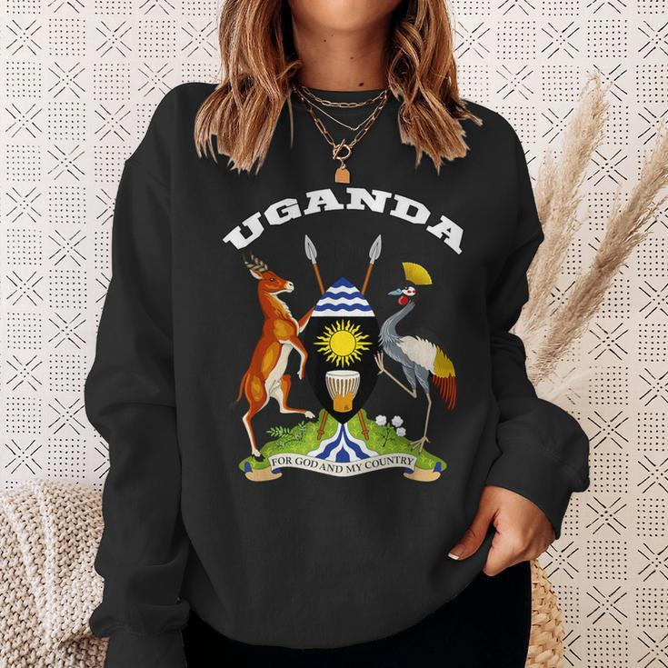 Uganda Coat Of Arms Flag Souvenir Kampala Sweatshirt Gifts for Her