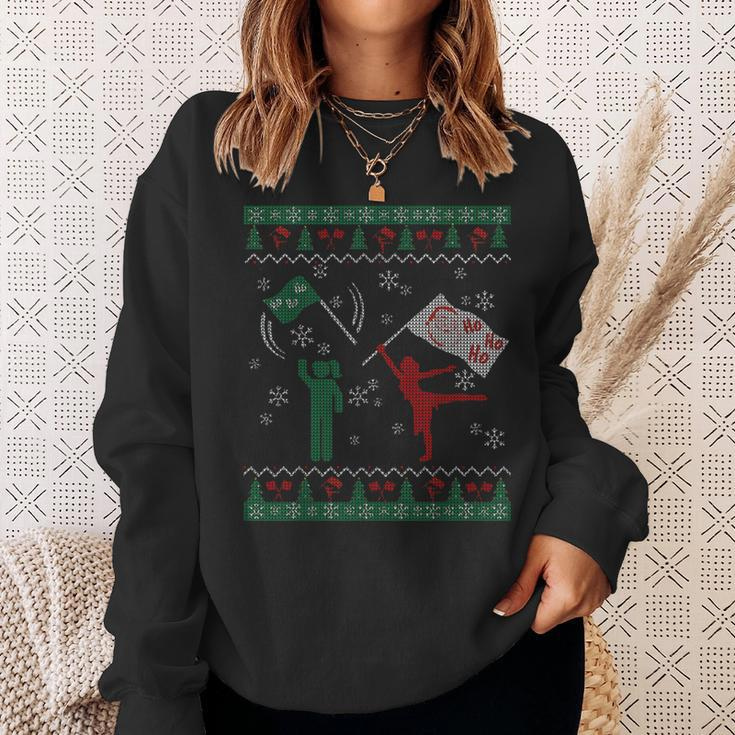 Ugly Christmas Sweater Color Guard Winter Guard Sweatshirt Gifts for Her