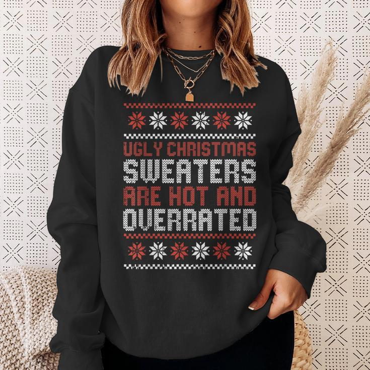 Ugly Christmas Sweaters Are Hot And Overrated X-Mas Sweatshirt Gifts for Her