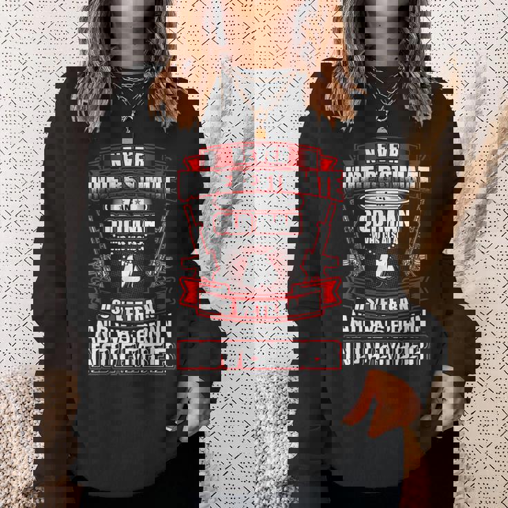 Never Underestimate An Old Us Veteran Born In November Sweatshirt Gifts for Her