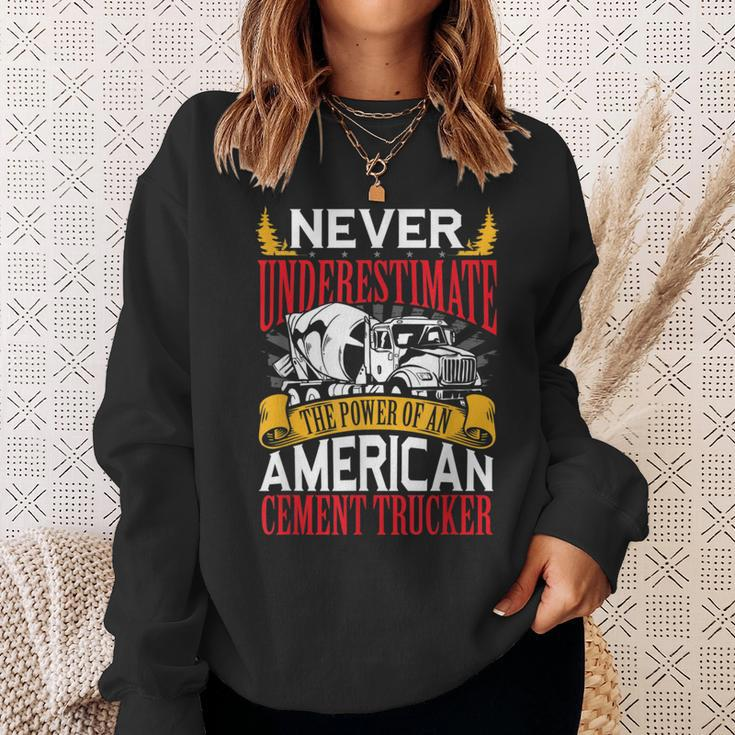 Never Underestimate The Power Of An American Trucker Sweatshirt Gifts for Her