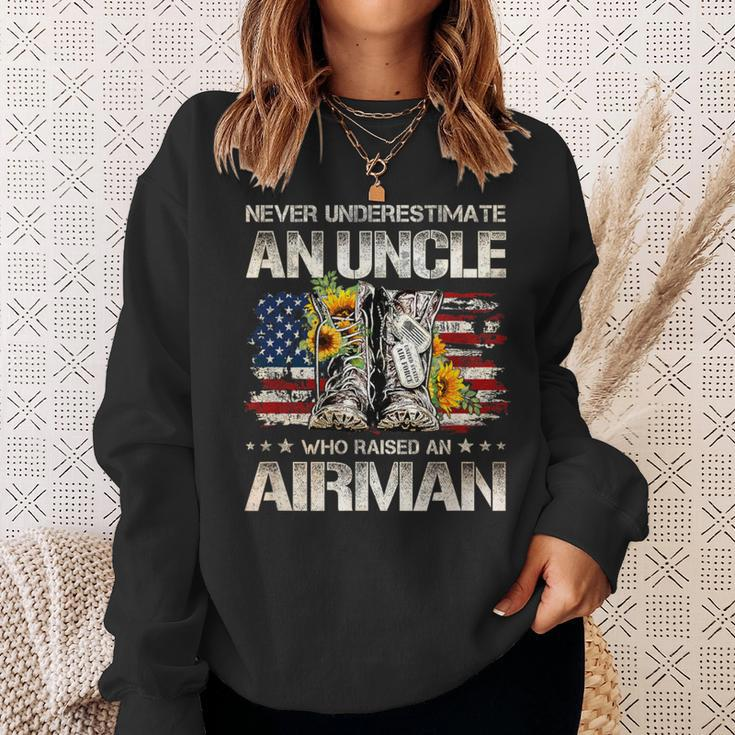 Never Underestimate An Uncle Who Raised An Airman Usaf Sweatshirt Gifts for Her