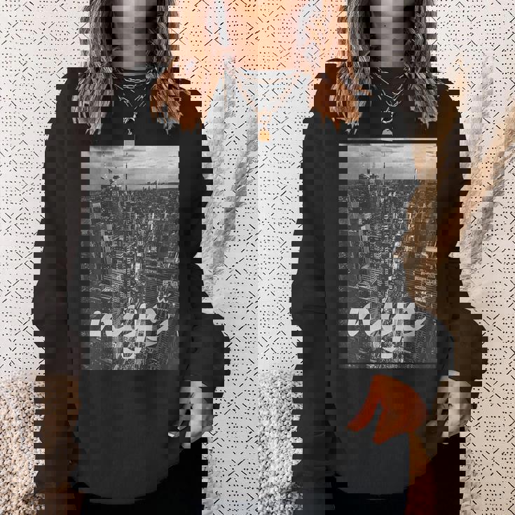 Urban New York City Graphic New York City Skyline Sweatshirt Gifts for Her