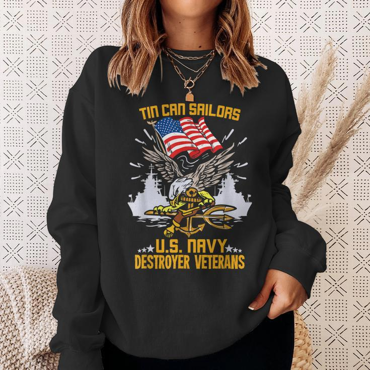 Us Navy Tin Can Sailor Gift For A Navy Destroyer Veteran Gift For Mens Sweatshirt Gifts for Her