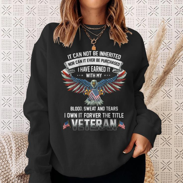 Us Veteran Day Blood Sweat And Tears Sweatshirt Gifts for Her