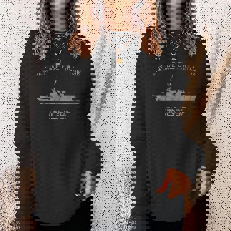 Uss James E Williams Ddg-95 Destroyer Ship Waterline Sweatshirt Gifts for Her