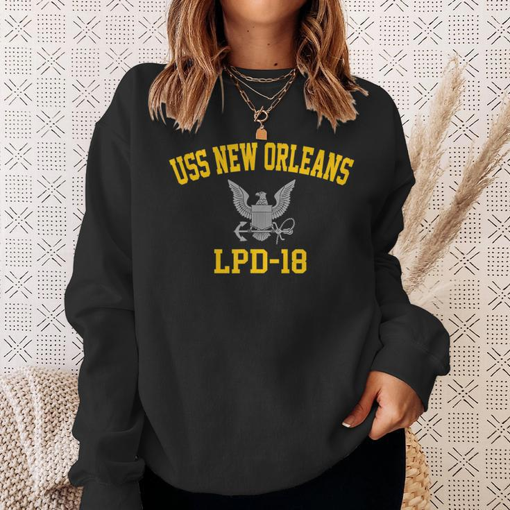 Uss New Orleans Lpd18 Sweatshirt Gifts for Her