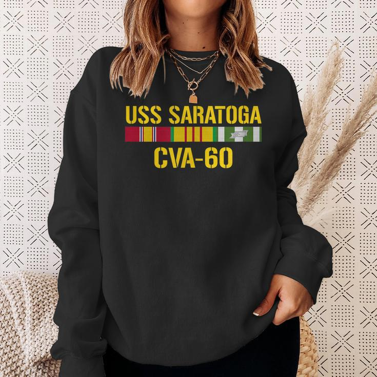 Uss Saratoga Cva60 Vietnam Veteran Sweatshirt Gifts for Her