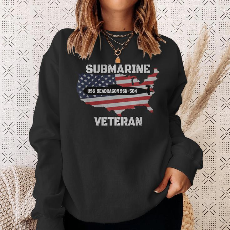 Uss Seadragon Ssn-584 Submarine Veterans Day Father Grandpa Sweatshirt Gifts for Her