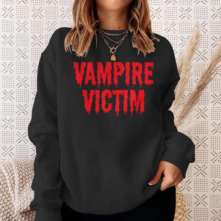 Vampire Victim Halloween Costume Lazy Disguise Halloween Costume Sweatshirt Gifts for Her