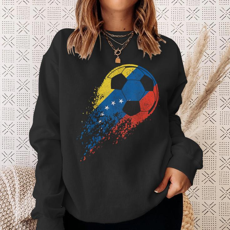 Venezuela Soccer Venezuelan Flag Pride Soccer Player Sweatshirt Gifts for Her