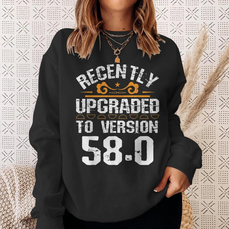 Version 580 Funny 58Th Birthday Gift 58 Years Old Geek Geek Funny Gifts Sweatshirt Gifts for Her